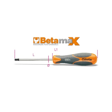 Beta 1293ES 4mm Hex Driver with Ergonomic Handle 012930004